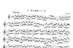单簧管综合性练习及中外名曲与练习曲《练习曲第二十一首》