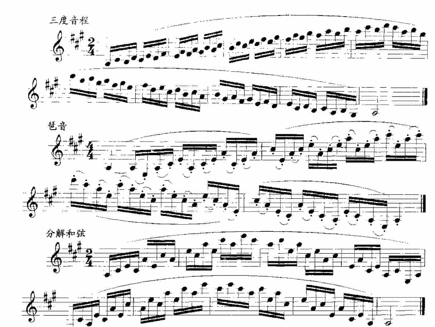 单簧管日常基础技术练习曲《A大调练习》_第2张