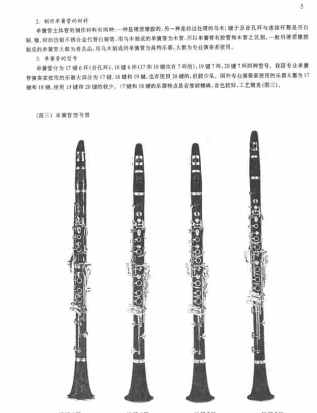 单簧管的构造部件名称和种类图文详解_第2张