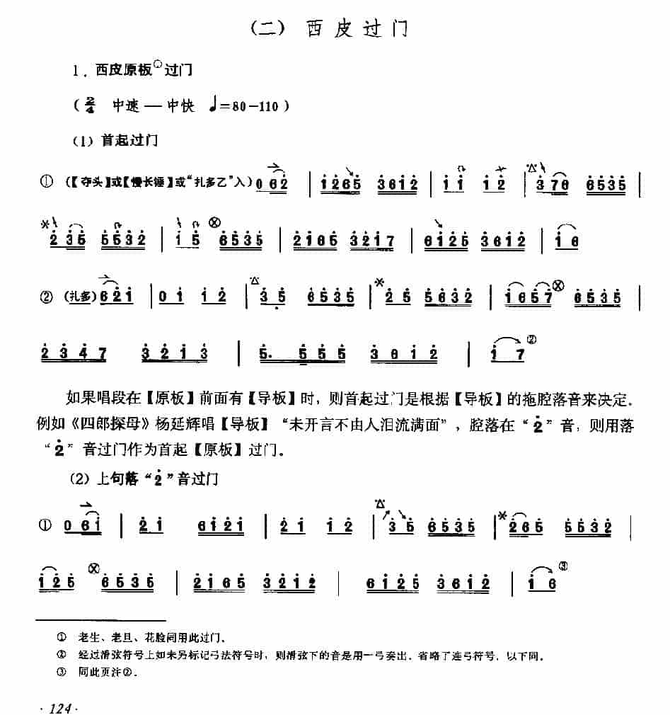 京胡弓指法技巧配合练习《西皮过门》_第1张
