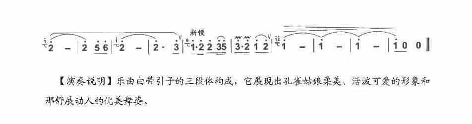 巴乌中高级乐曲《孔雀姑娘》岩 宰曲_第3张