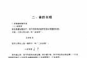 五线谱音符教程《音的长短》