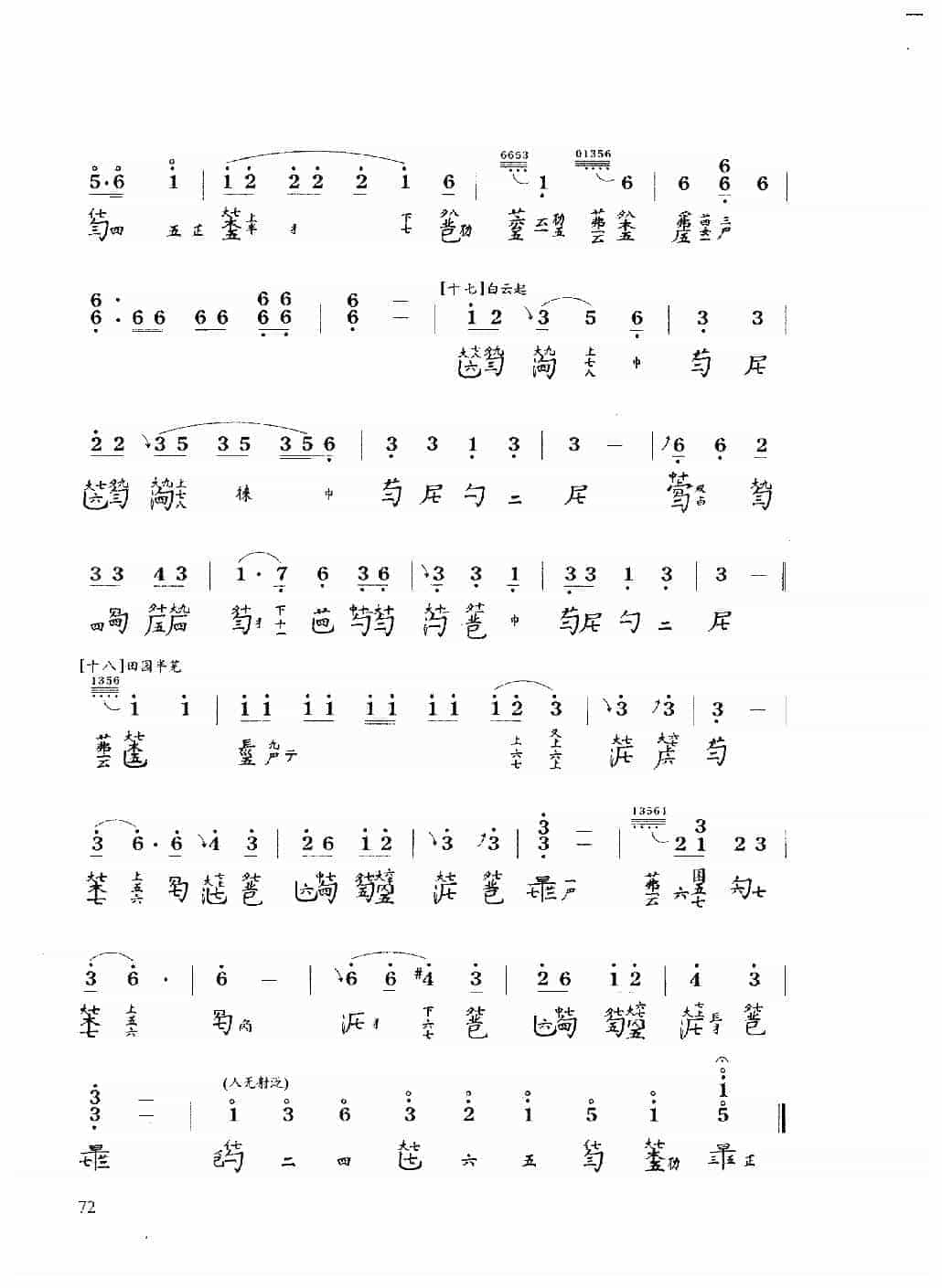 古琴乐曲谱 第九级《大胡笳》陈长林打谱_第13张