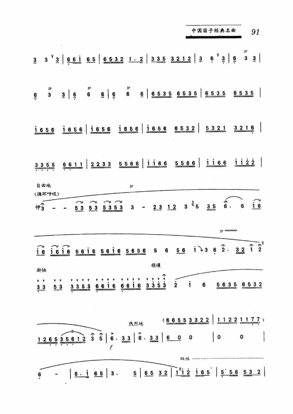 中国笛子名曲《草原巡逻兵》 曾永清、马光陆曲_第2张
