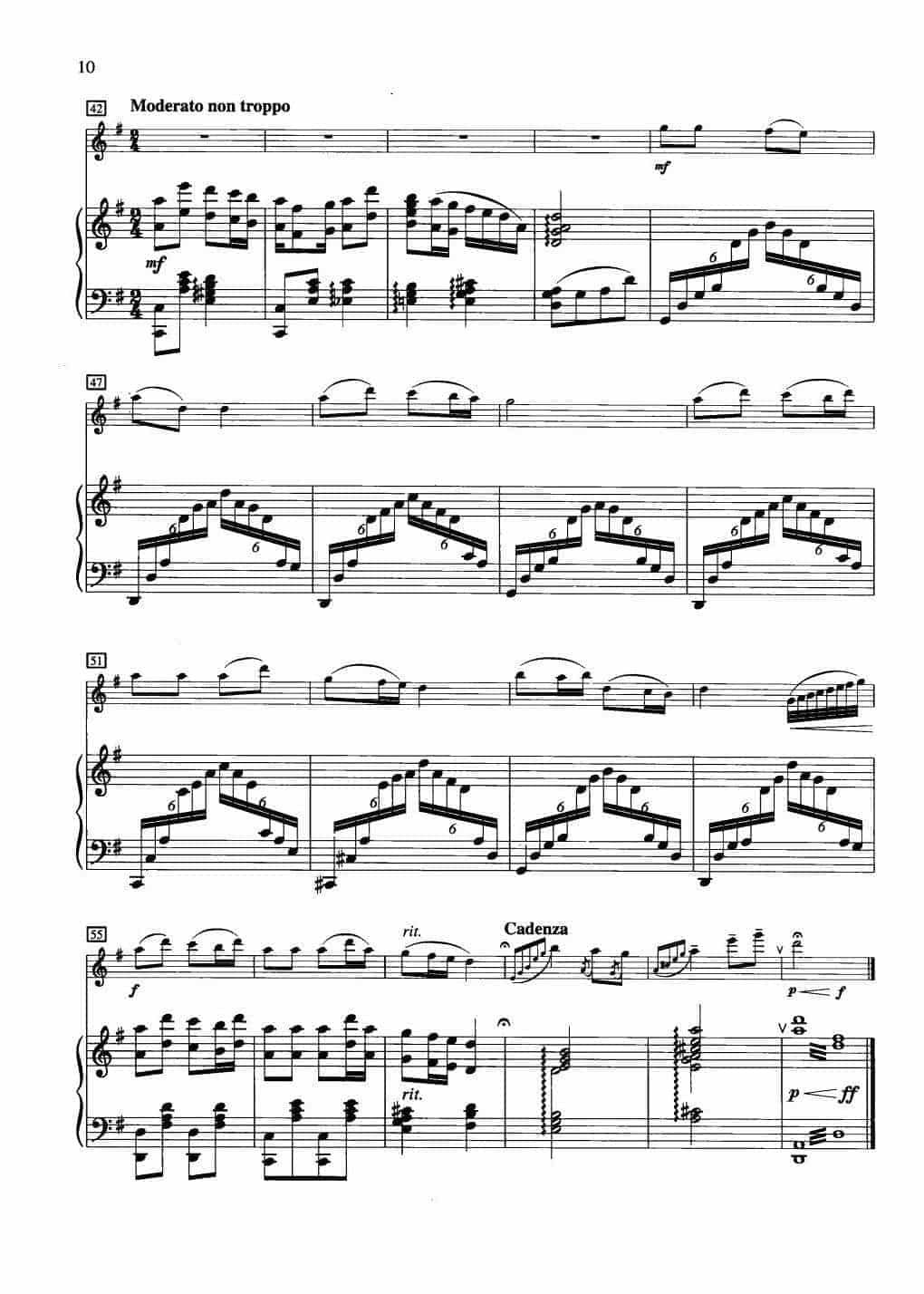 中国长笛曲《杨柳青 The Poplars and Willows Are Green》钢琴伴奏谱长笛分谱_第3张