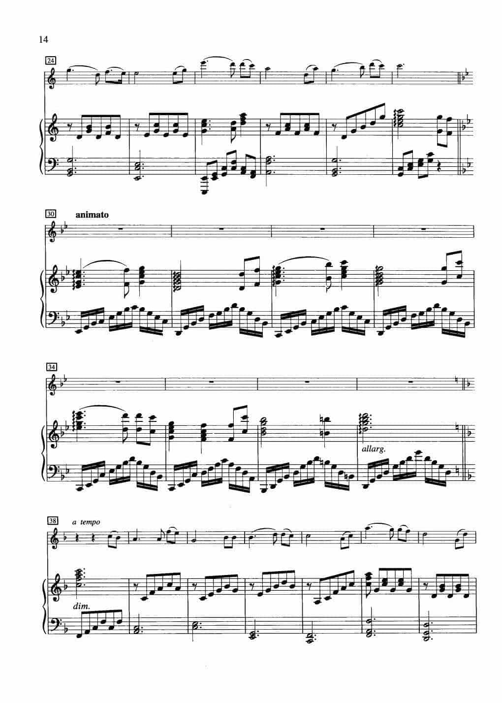 中国长笛曲《在银色的月光下 In the Ailver Moonlight》钢琴伴奏谱长笛分谱_第2张