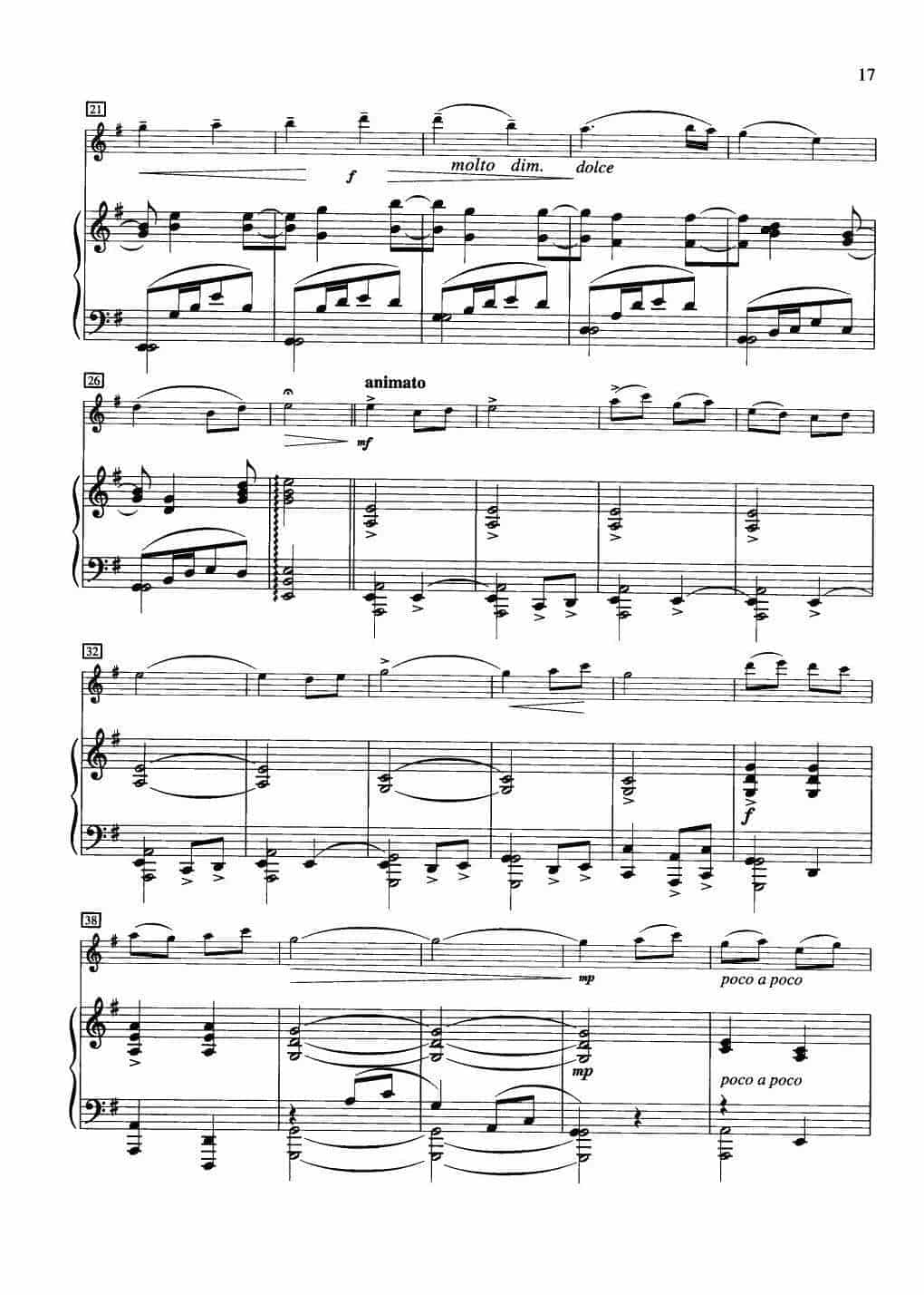 中国长笛曲《摇篮曲 Berceuse》钢琴伴奏谱长笛分谱_第2张