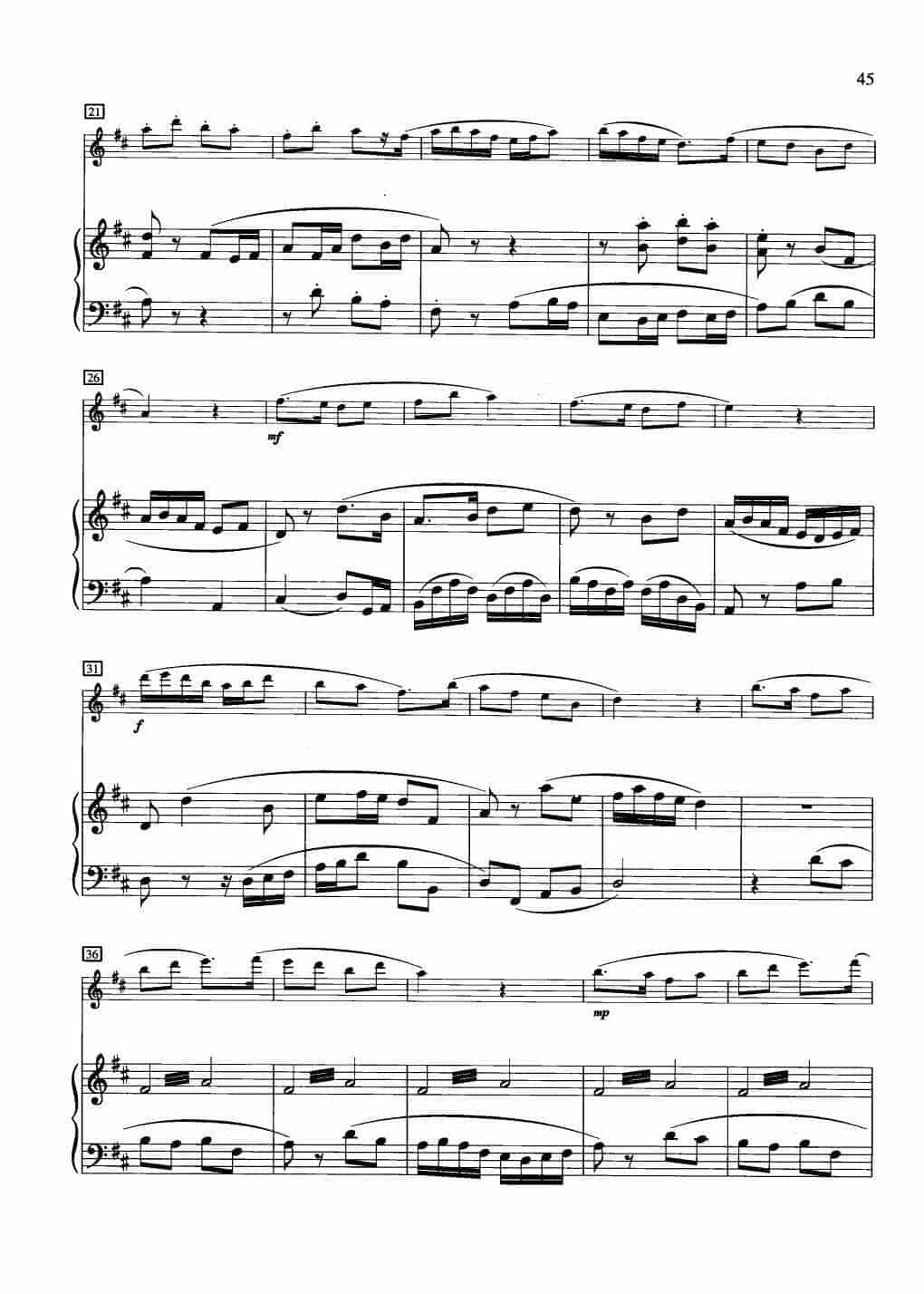 中国长笛曲《牧童短笛 Shepherd Boy Piccolo》钢琴伴奏谱长笛分谱_第2张