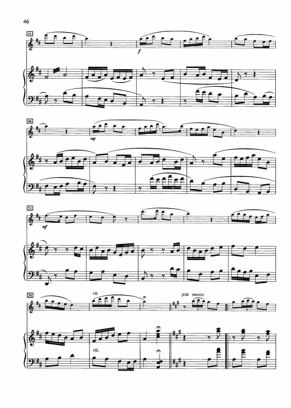 中国长笛曲《牧童短笛 Shepherd Boy Piccolo》钢琴伴奏谱长笛分谱_第3张