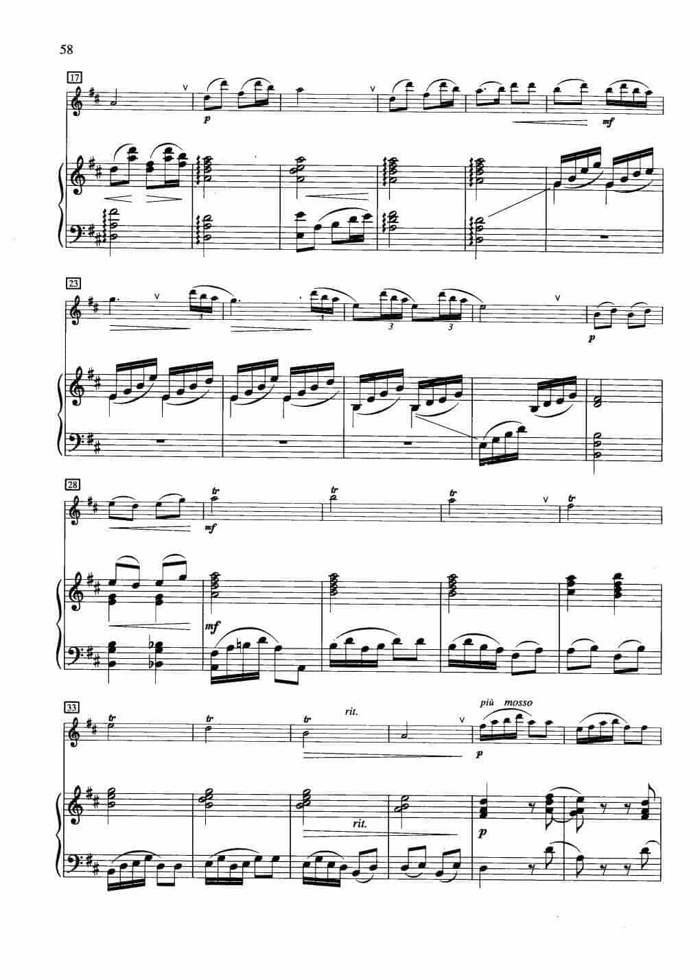 中国长笛曲《渔舟唱晚 Singing in a Fishing Boat in the Dusk》钢琴伴奏谱长笛分谱_第2张