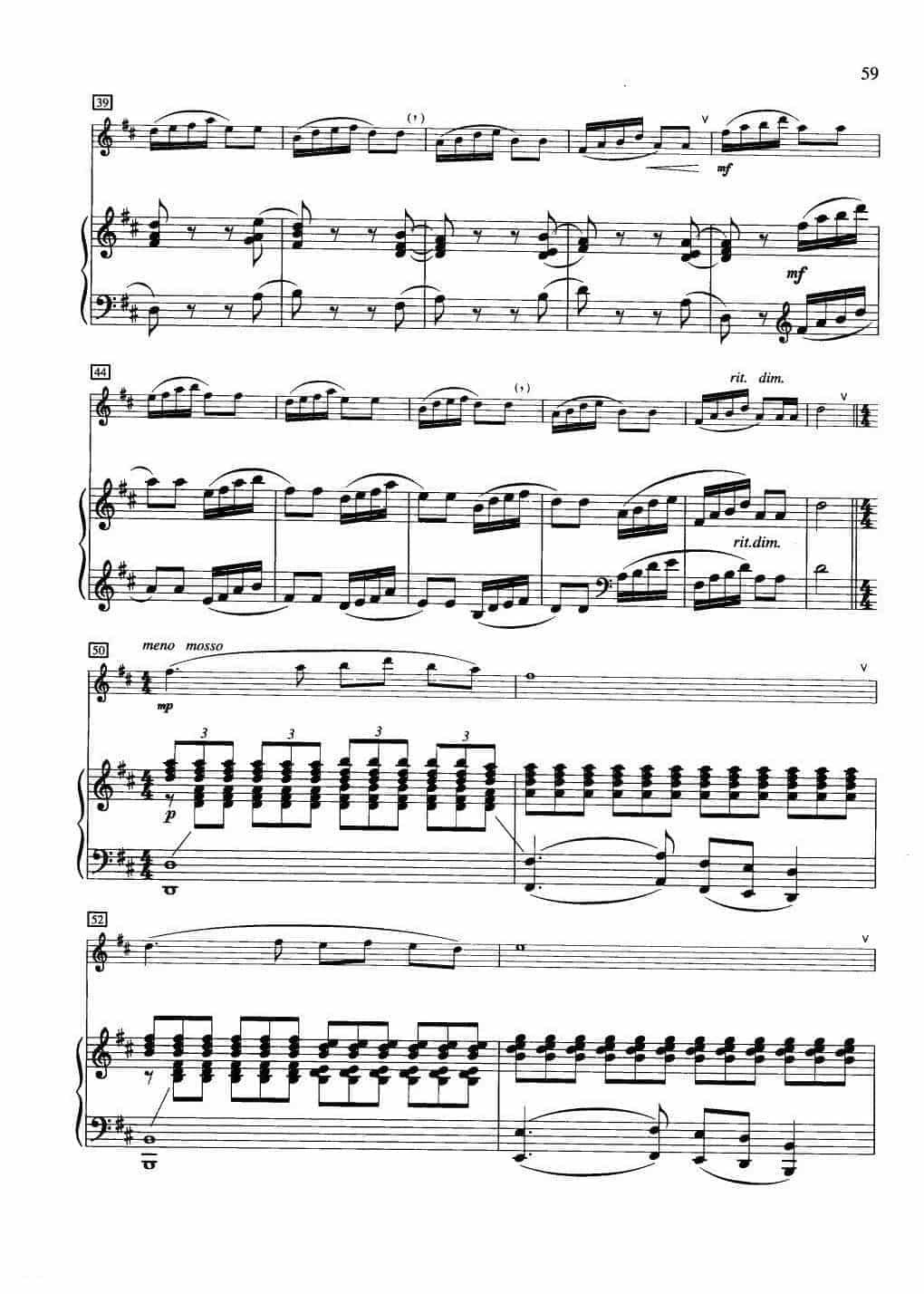 中国长笛曲《渔舟唱晚 Singing in a Fishing Boat in the Dusk》钢琴伴奏谱长笛分谱_第3张