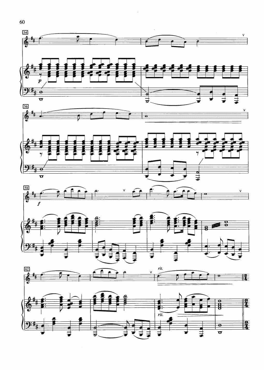 中国长笛曲《渔舟唱晚 Singing in a Fishing Boat in the Dusk》钢琴伴奏谱长笛分谱_第4张