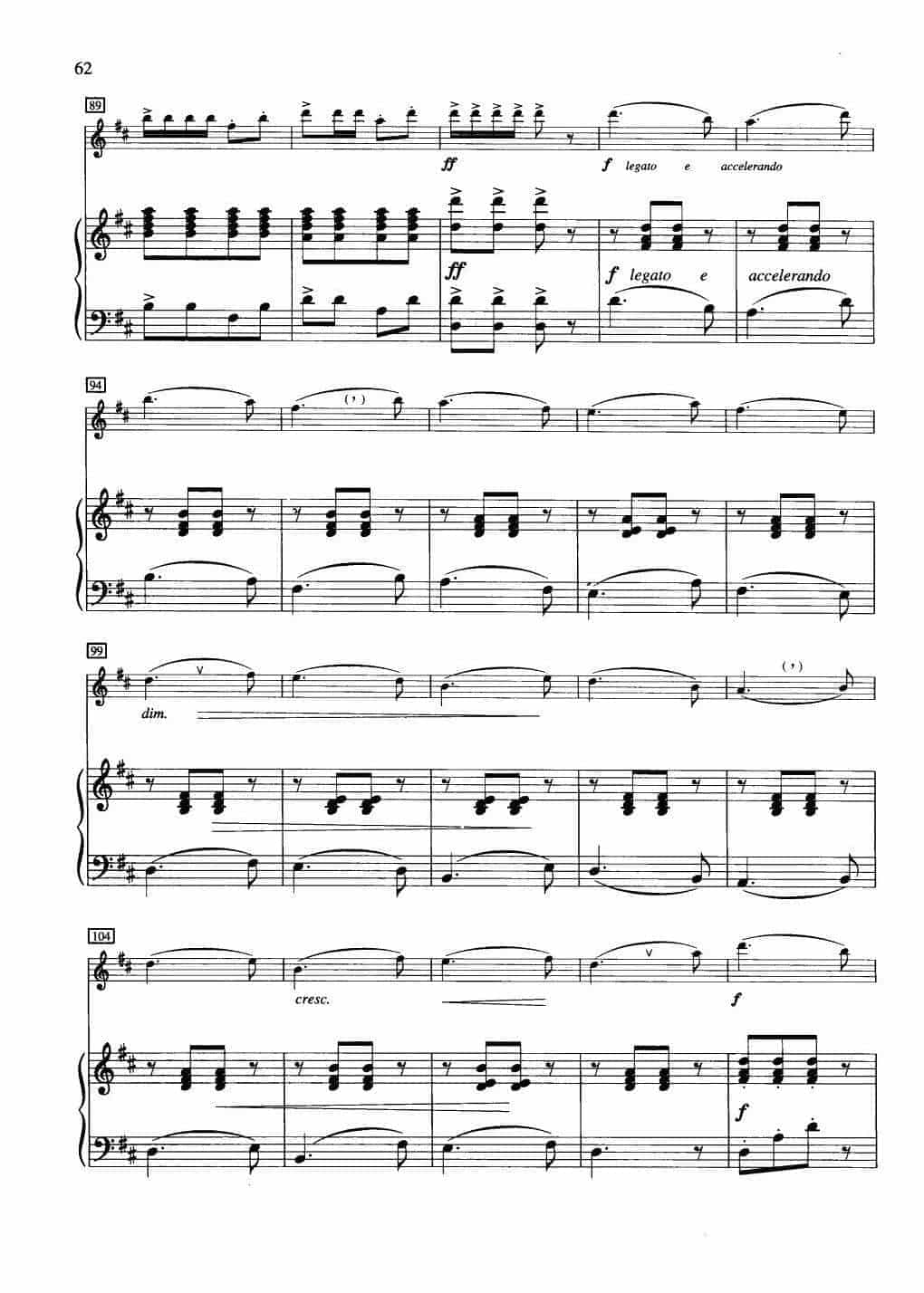 中国长笛曲《渔舟唱晚 Singing in a Fishing Boat in the Dusk》钢琴伴奏谱长笛分谱_第6张