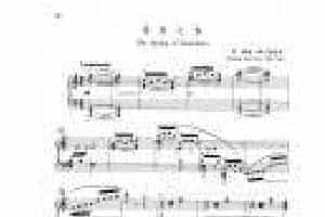 中国长笛曲《草原之春 The Spring of Grassland》钢琴伴奏谱长笛分谱