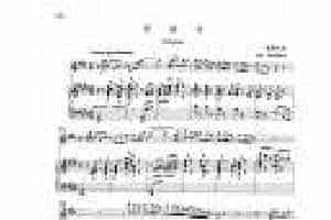 中国长笛曲《谐谑曲 Scherzo》钢琴伴奏谱长笛分谱