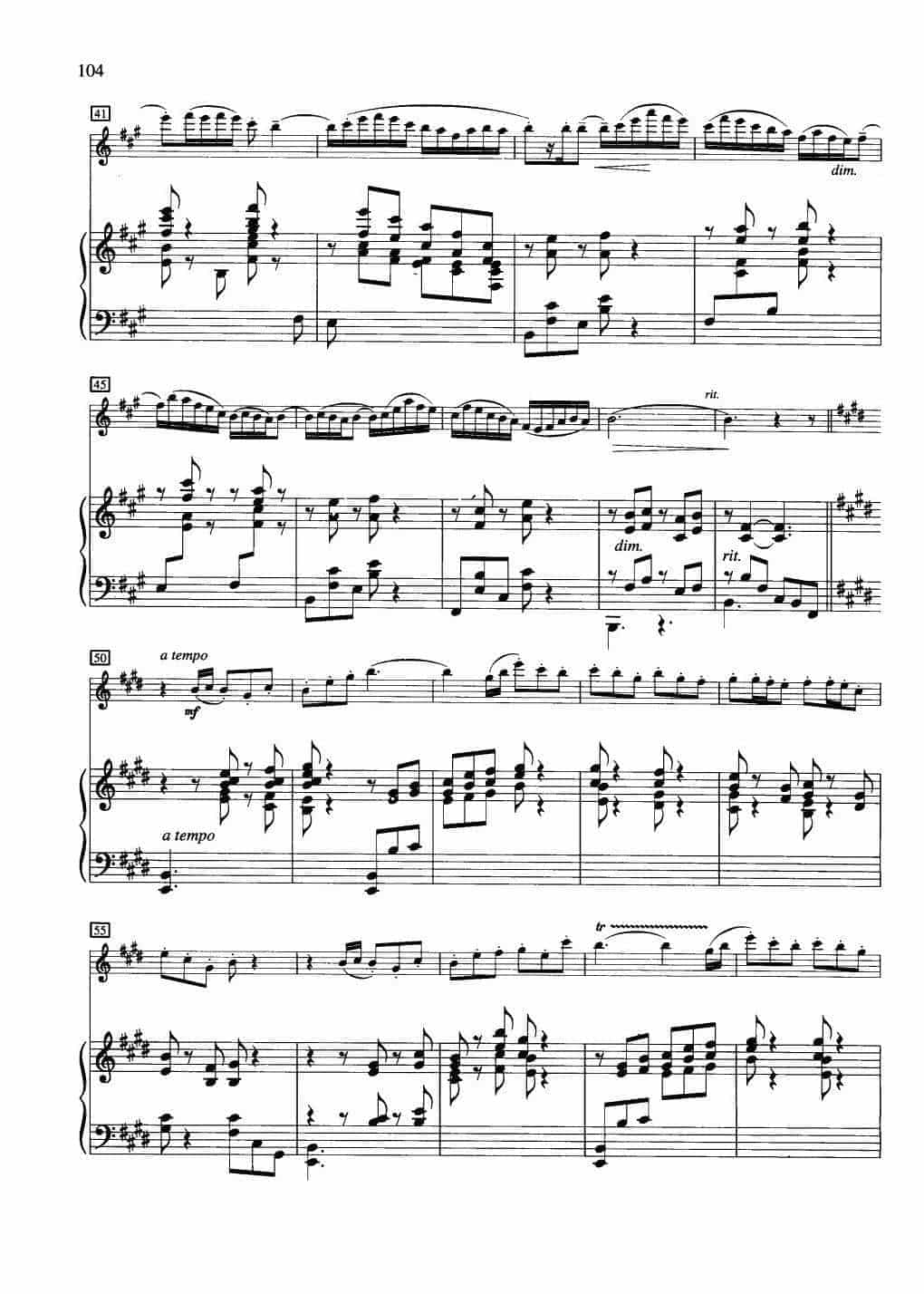 中国长笛曲《谐谑曲 Scherzo》钢琴伴奏谱长笛分谱_第3张