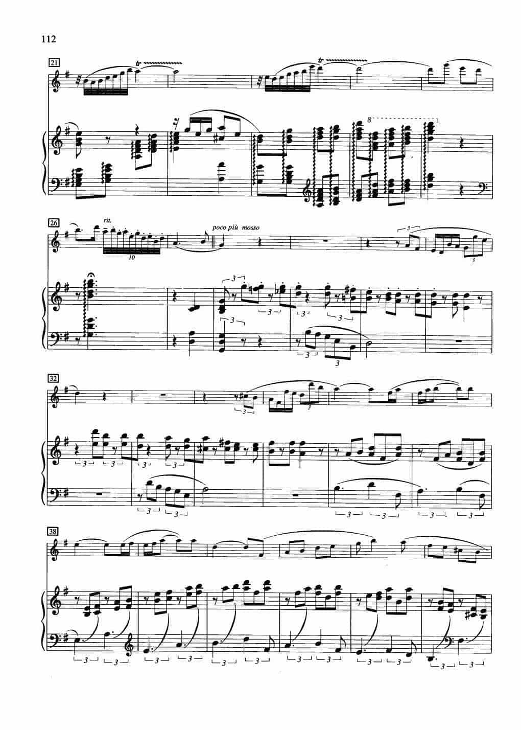 中国长笛曲《小奏鸣曲 清晨 Sonatina Morning》钢琴伴奏谱长笛分谱_第2张