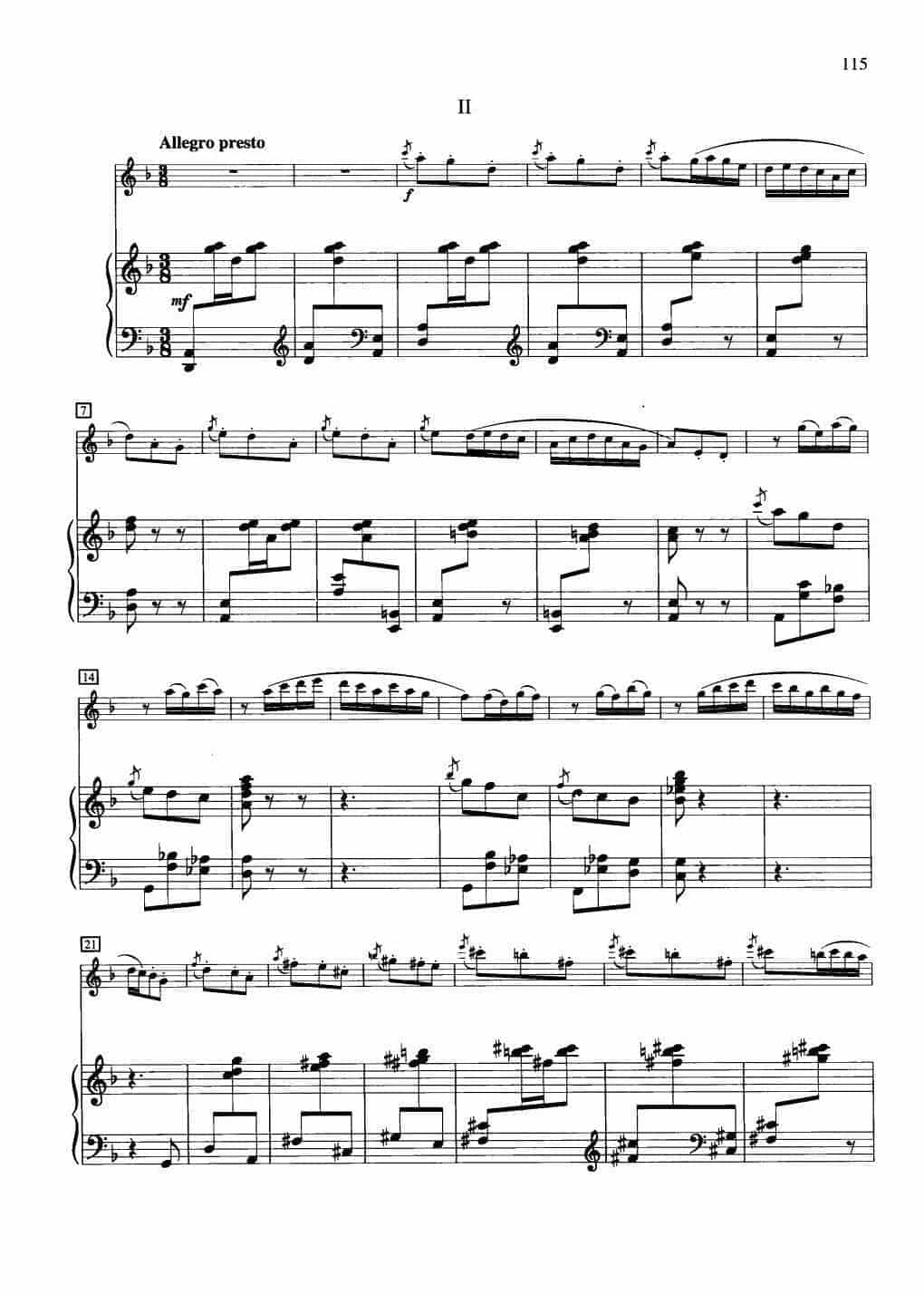 中国长笛曲《小奏鸣曲 清晨 Sonatina Morning》钢琴伴奏谱长笛分谱_第5张
