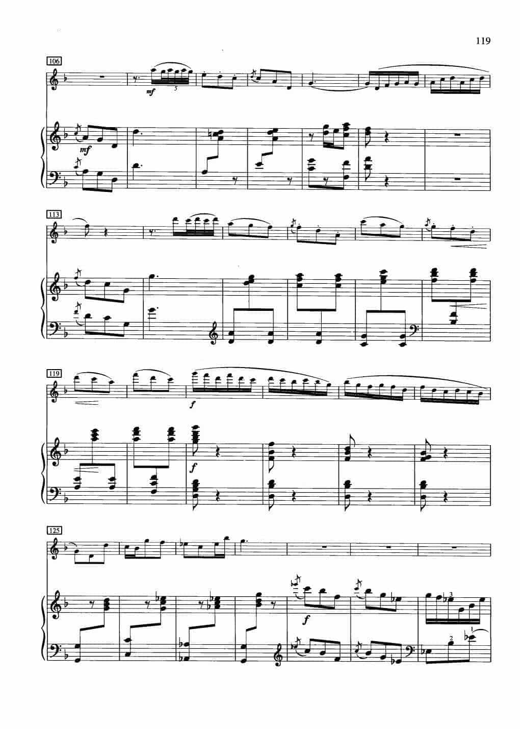 中国长笛曲《小奏鸣曲 清晨 Sonatina Morning》钢琴伴奏谱长笛分谱_第9张