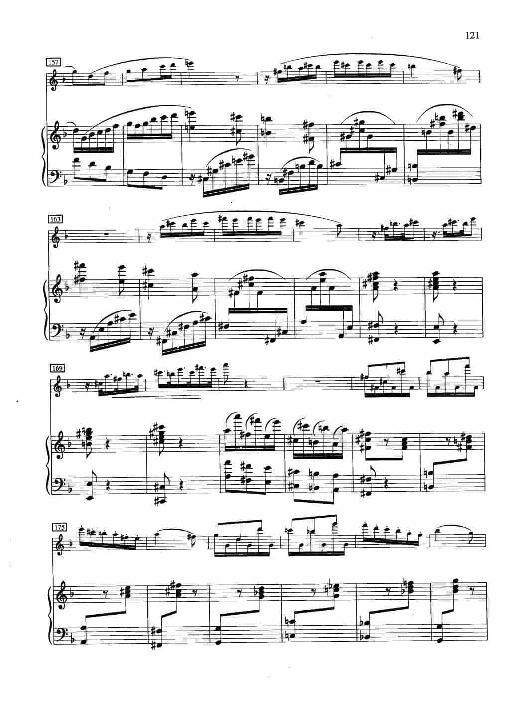 中国长笛曲《小奏鸣曲 清晨 Sonatina Morning》钢琴伴奏谱长笛分谱_第11张