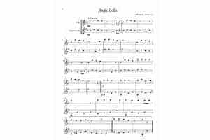 长笛、单簧管圣诞颂歌二重奏曲谱：Jingle Bells（for flute and clarinet in Bb）