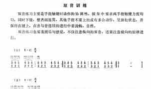 手风琴各种技巧训练，双音训练