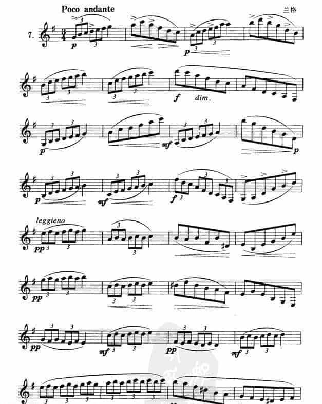 单簧管练习曲21首_第7张