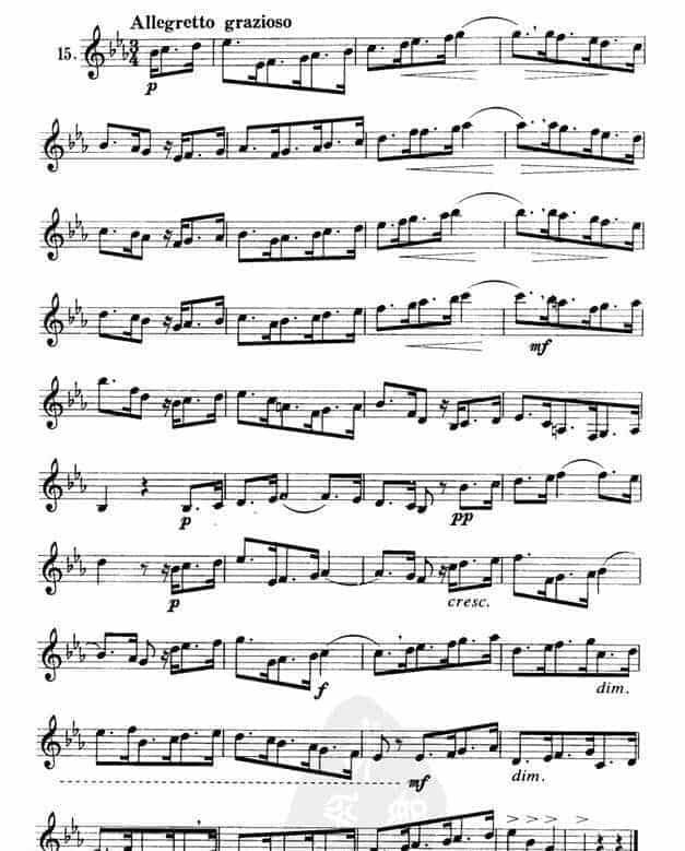 单簧管练习曲21首_第15张