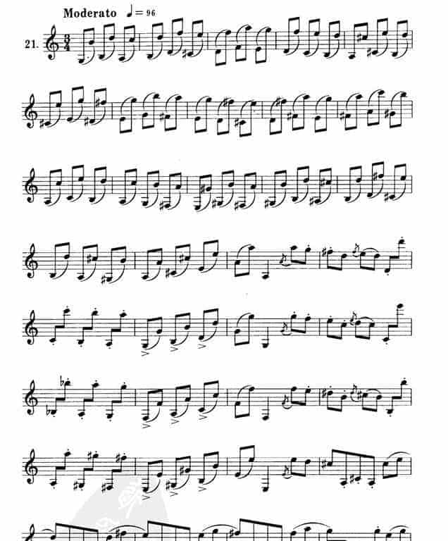 单簧管练习曲21首_第26张