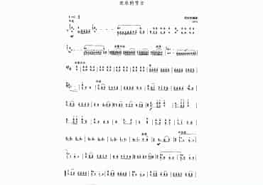 扬琴曲谱：欢乐的节日