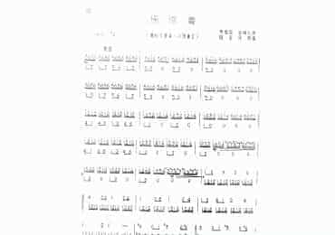 扬琴曲谱：珊瑚舞