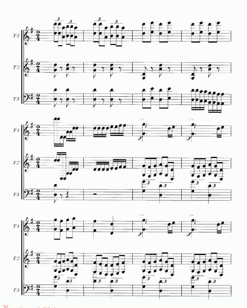 扬琴曲谱：节日_第10张