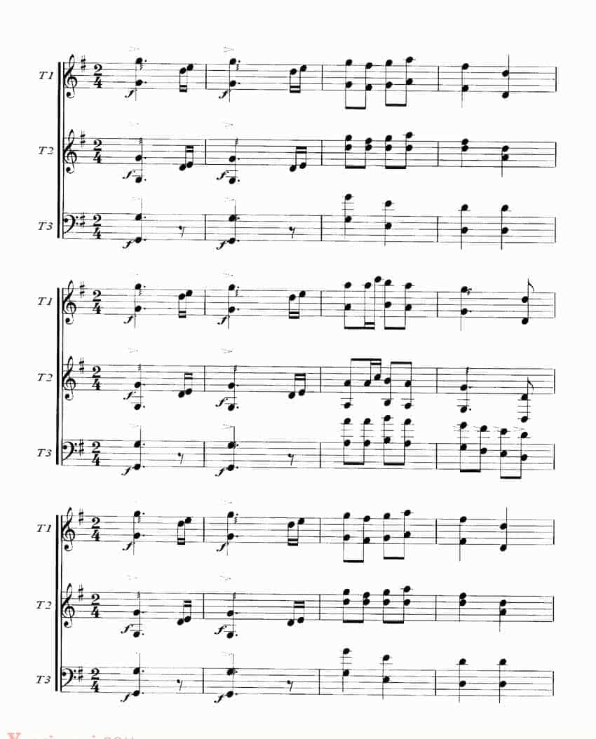 扬琴曲谱：节日_第5张