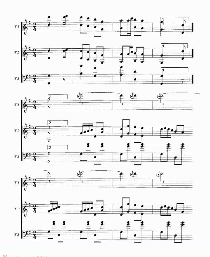 扬琴曲谱：节日_第2张