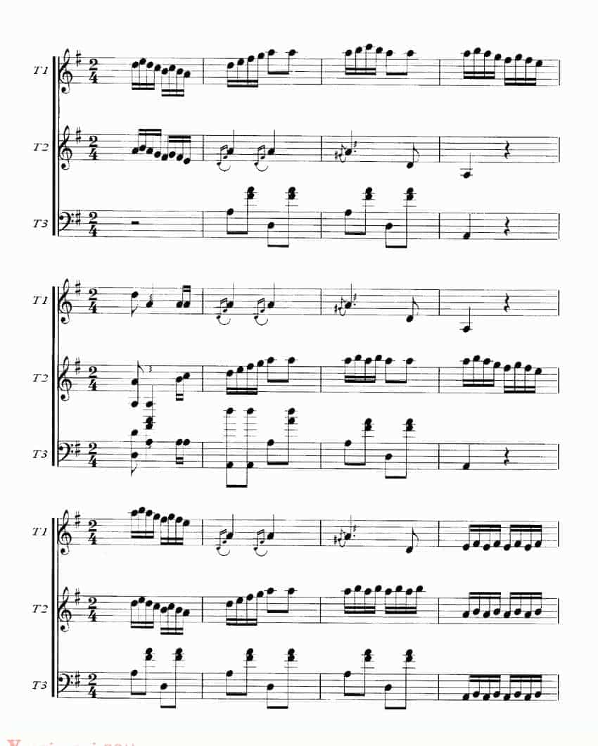 扬琴曲谱：节日_第4张