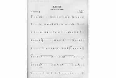 笛子演奏通俗歌曲谱之：不见不散