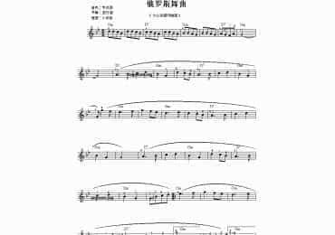 俄罗斯舞曲 简易电子琴曲谱