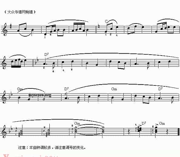 俄罗斯舞曲 简易电子琴曲谱_第3张