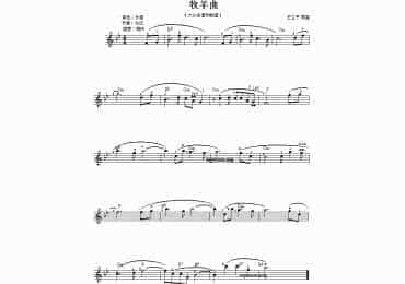 牧羊曲 电子琴五线谱