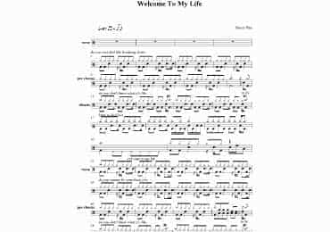 鼓谱 Simple Plan - Welcome To My Life