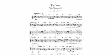 单簧管简易古典曲谱：Entr'acte 间奏曲 舒伯特歌剧"塞浦路斯公主,罗珊慕德"
