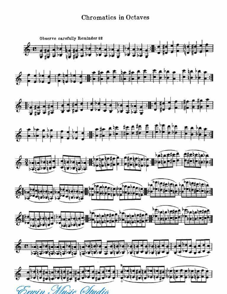 Bytovetskim 双弦练习 练习曲谱02_第8张