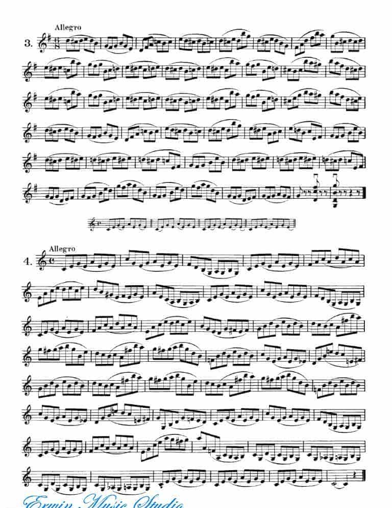 弗朗茨·沃尔法特-40首小提琴初级技巧练习曲 作品.54_第2张