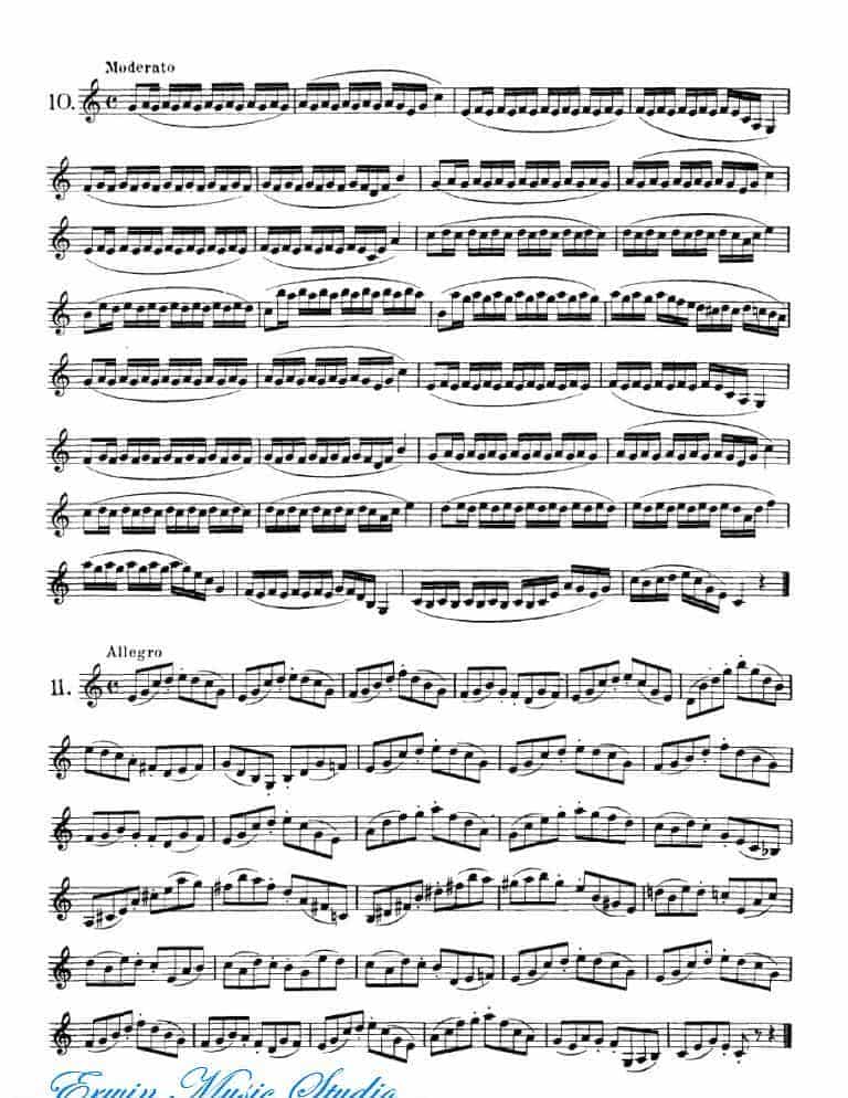弗朗茨·沃尔法特-40首小提琴初级技巧练习曲 作品.54_第5张