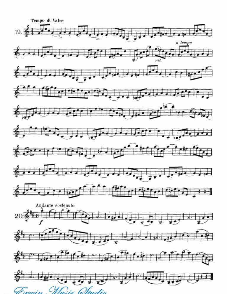 弗朗茨·沃尔法特-40首小提琴初级技巧练习曲 作品.54_第9张