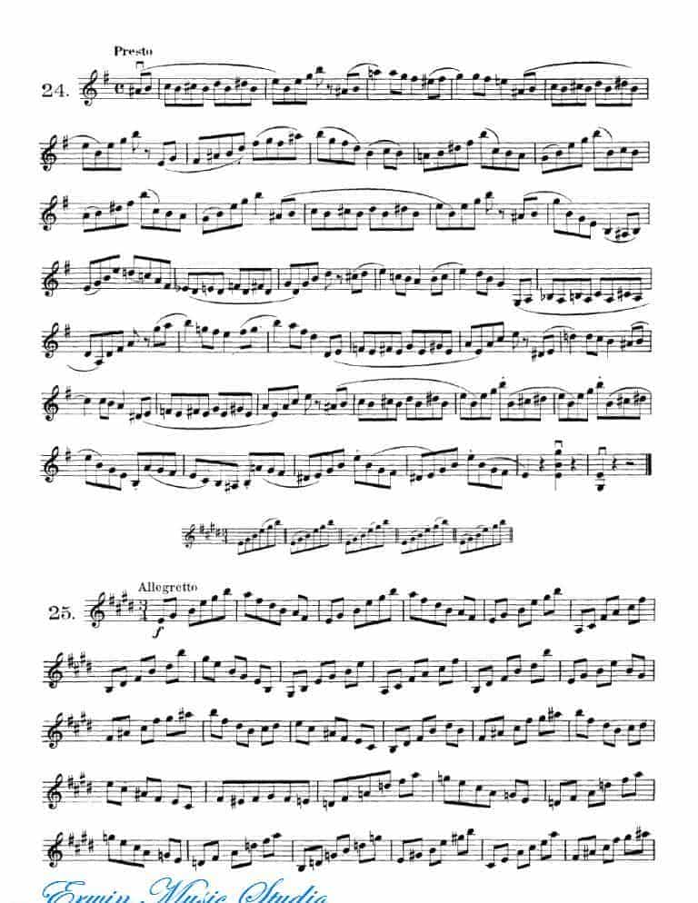 弗朗茨·沃尔法特-40首小提琴初级技巧练习曲 作品.54_第12张