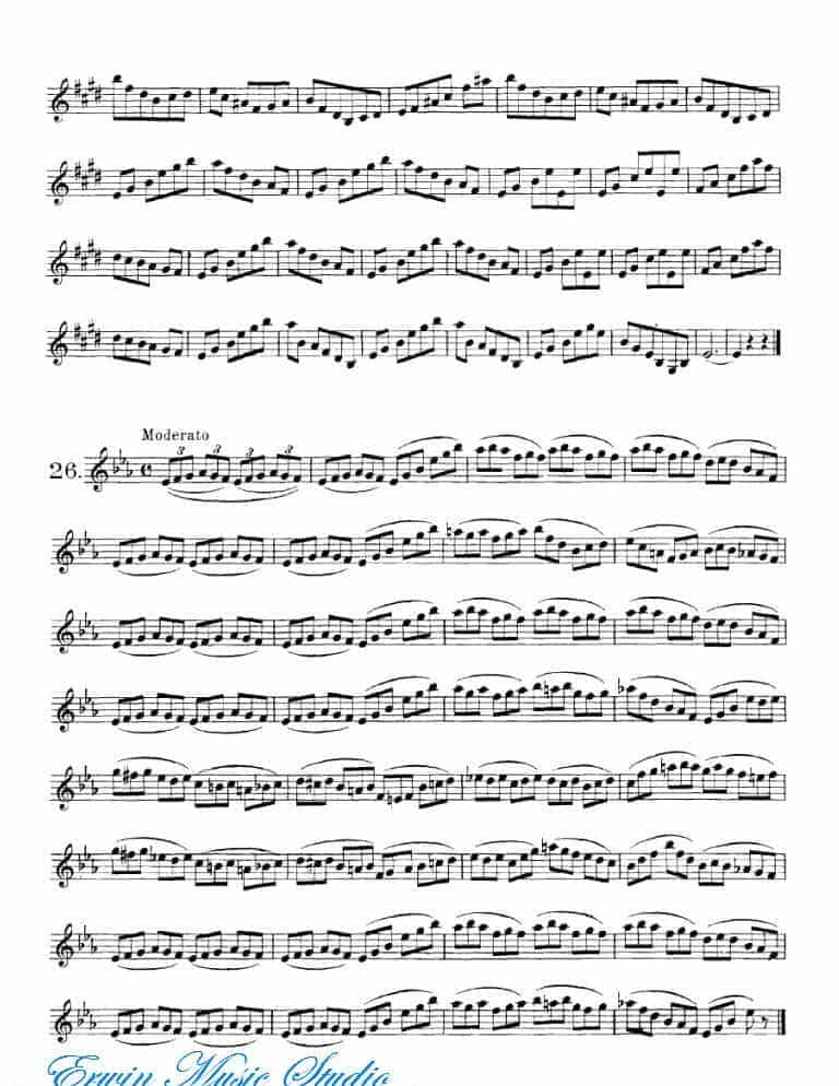 弗朗茨·沃尔法特-40首小提琴初级技巧练习曲 作品.54_第13张
