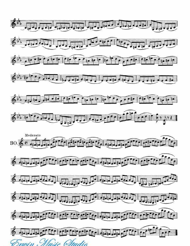 弗朗茨·沃尔法特-40首小提琴初级技巧练习曲 作品.54_第15张