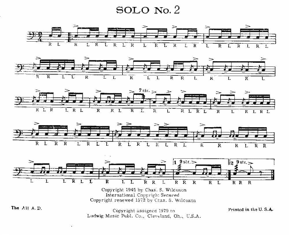 美国军鼓150条精华SOLO系列之《SOLO No.2》_第1张