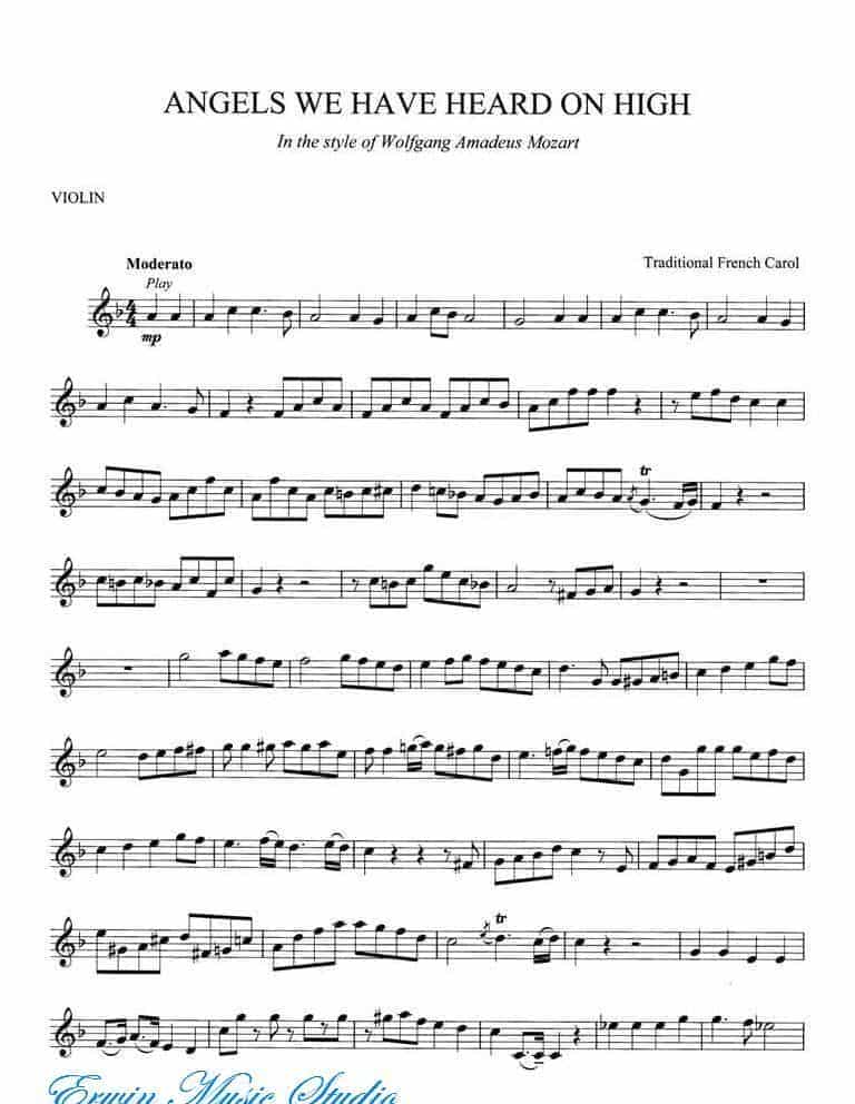 圣诞曲-Angels We Have Heard on High_第1张
